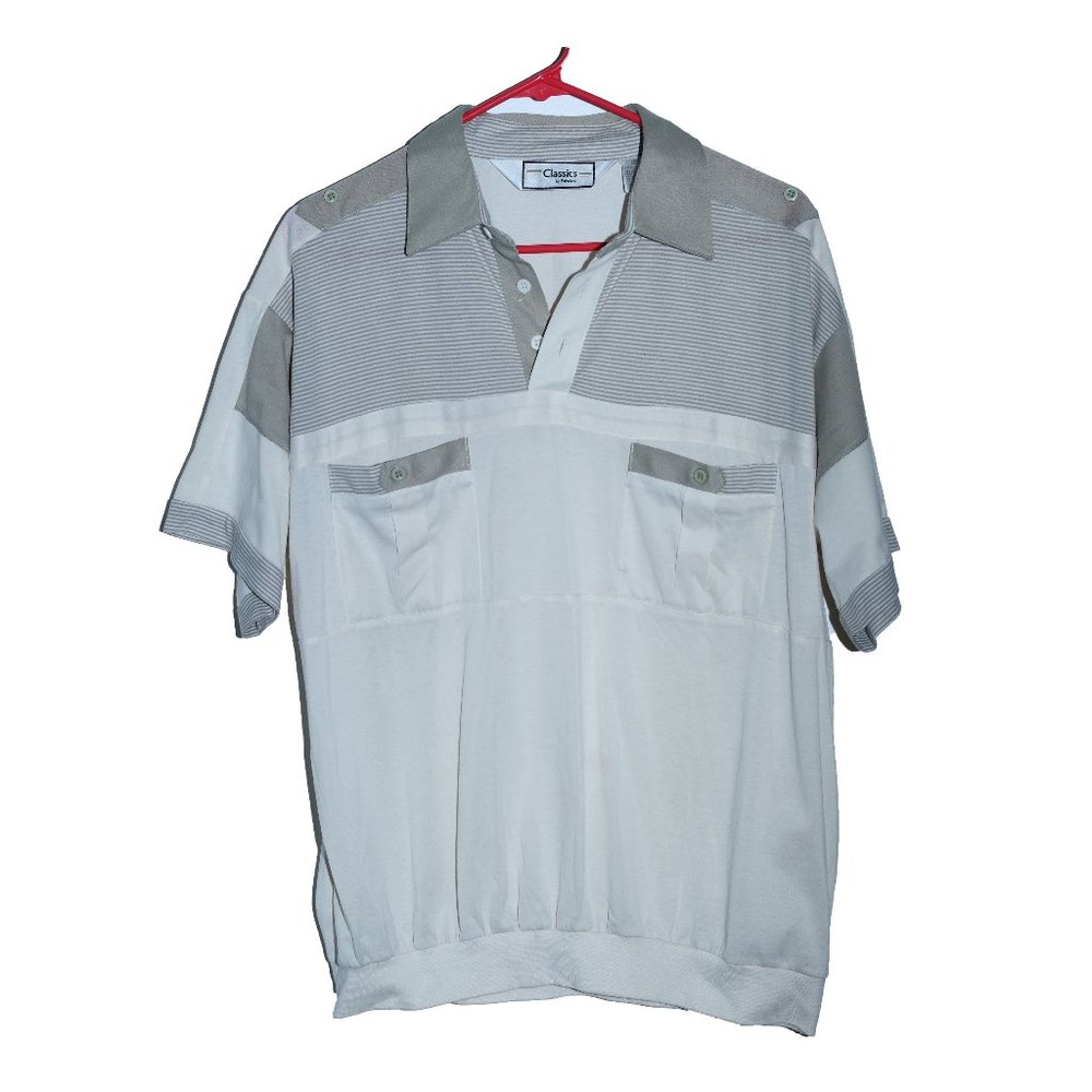 Vintage Classics by PalmLand Men's Short Sleeve Neutral Colors Large